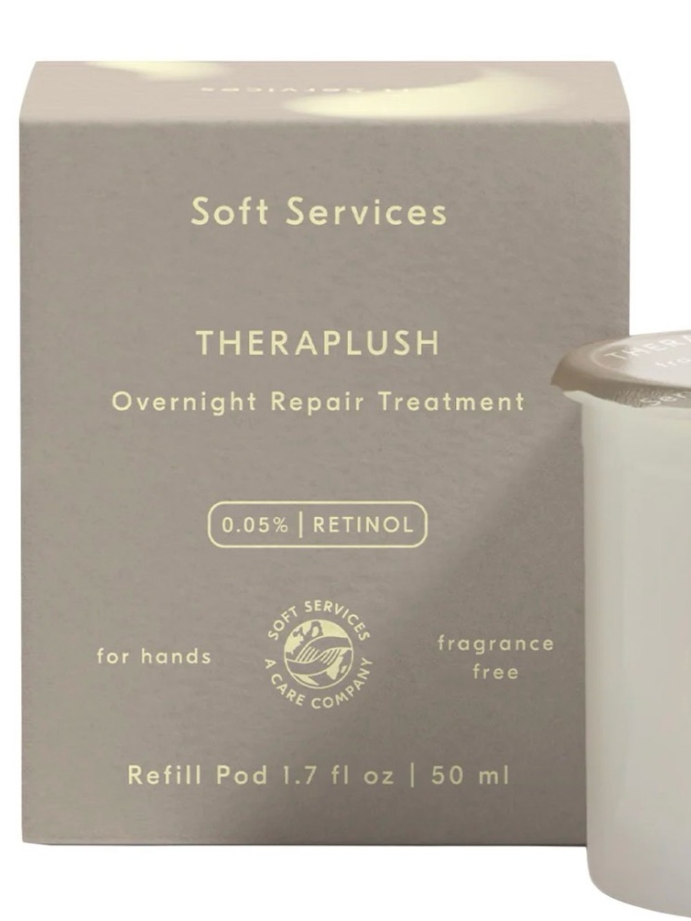 Soft Services Theraplush Retinol Overnight Repair Hands Refill Pod 1.7 oz